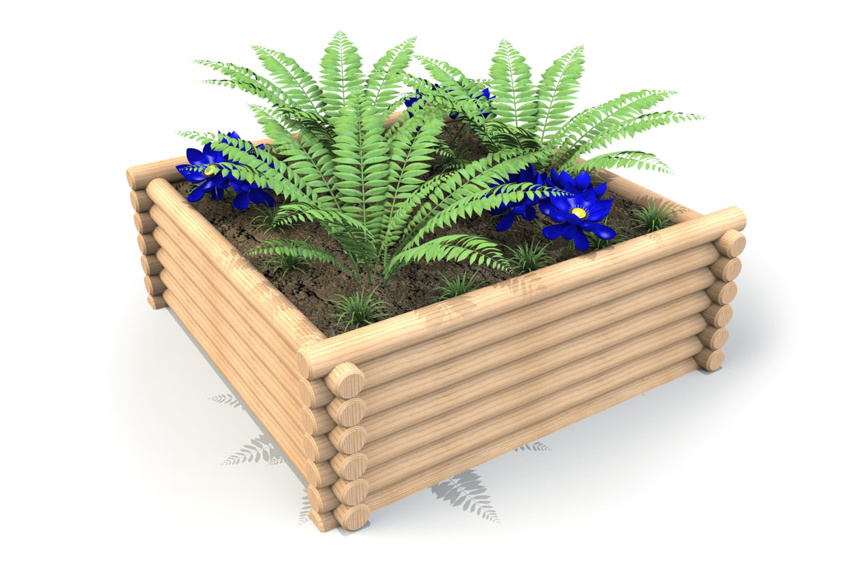 1.8m Round Log Planter