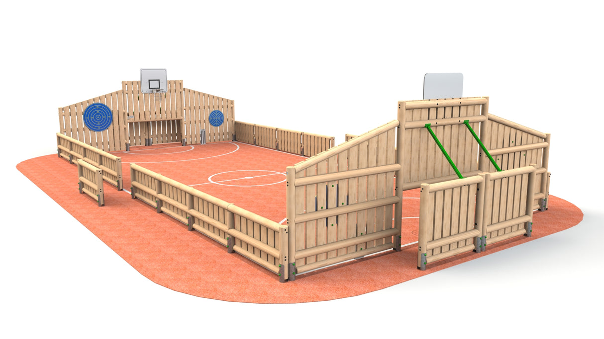 18 x 10m Timber MUGA