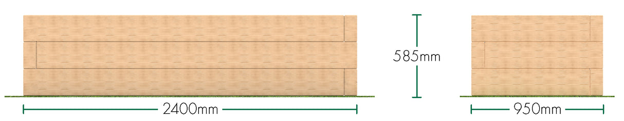 Sleeper Planter 2.4m