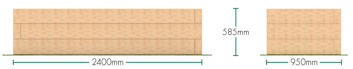 Sleeper Planter 2.4m