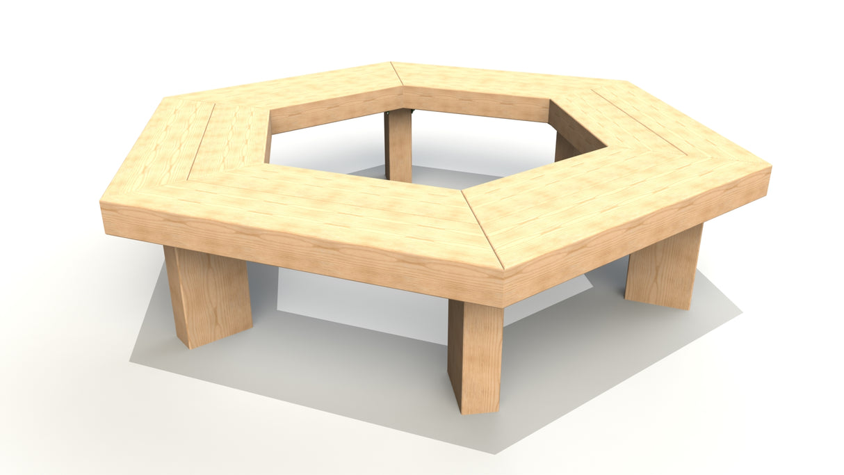 2m Hexagonal Tree Seat