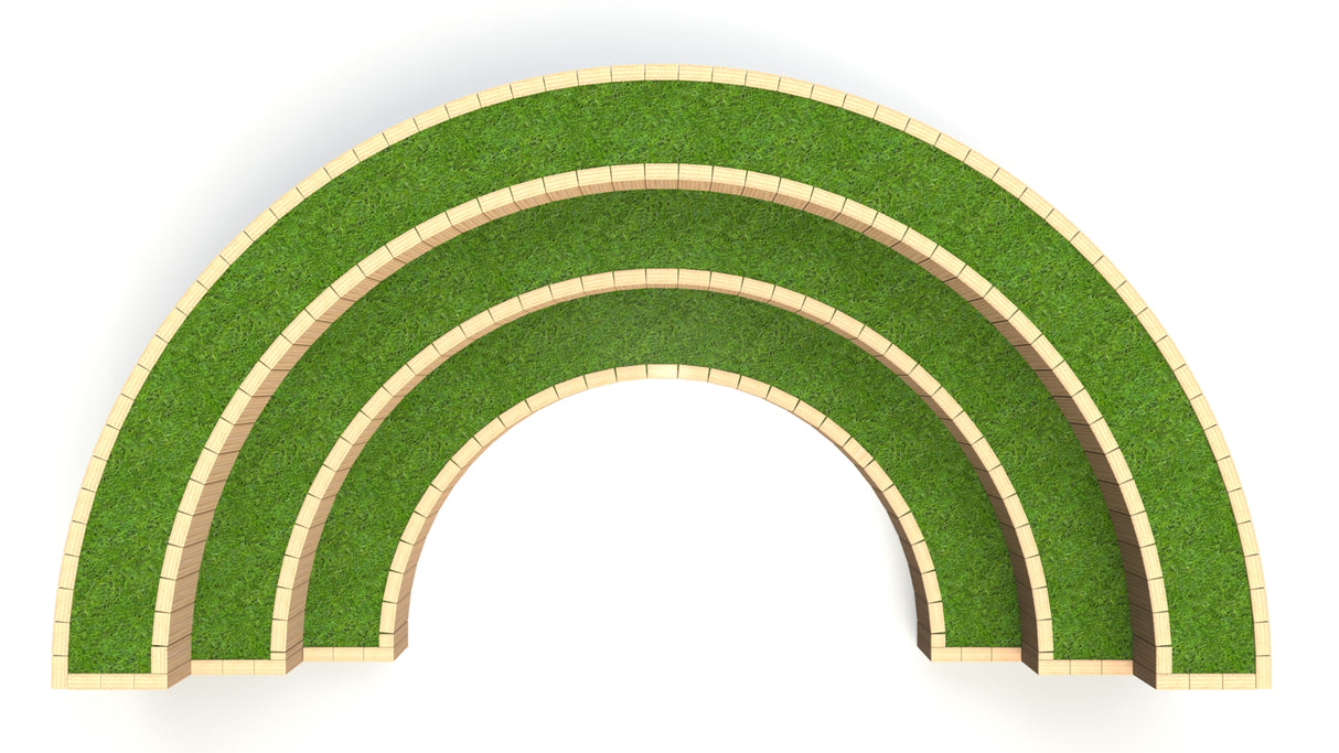 3 Tier Curved Amphitheatre