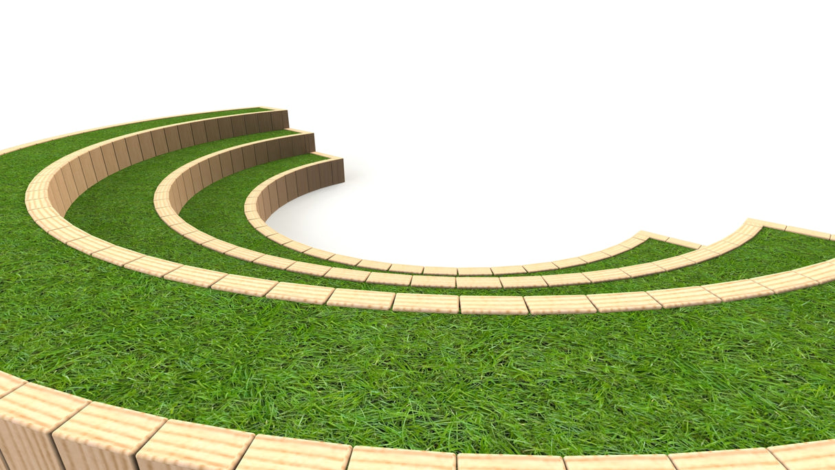 3 Tier Curved Amphitheatre