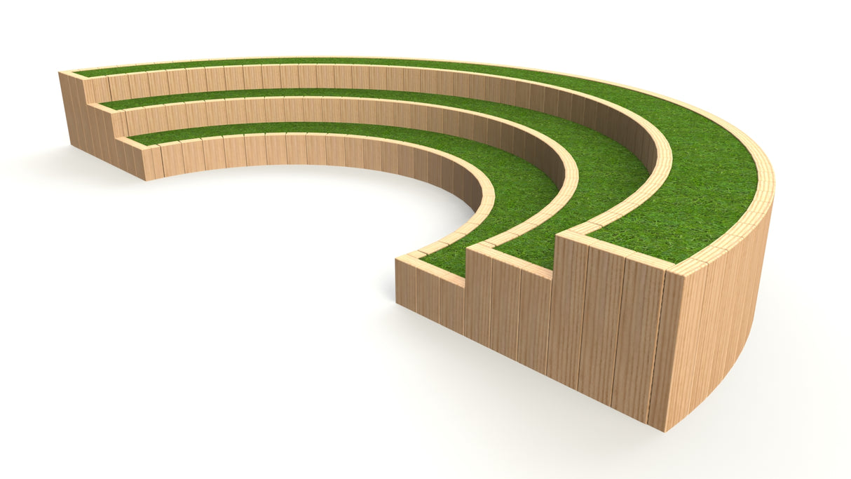 3 Tier Curved Amphitheatre