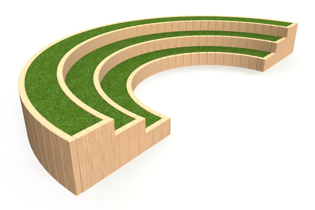 3 Tier Curved Amphitheatre