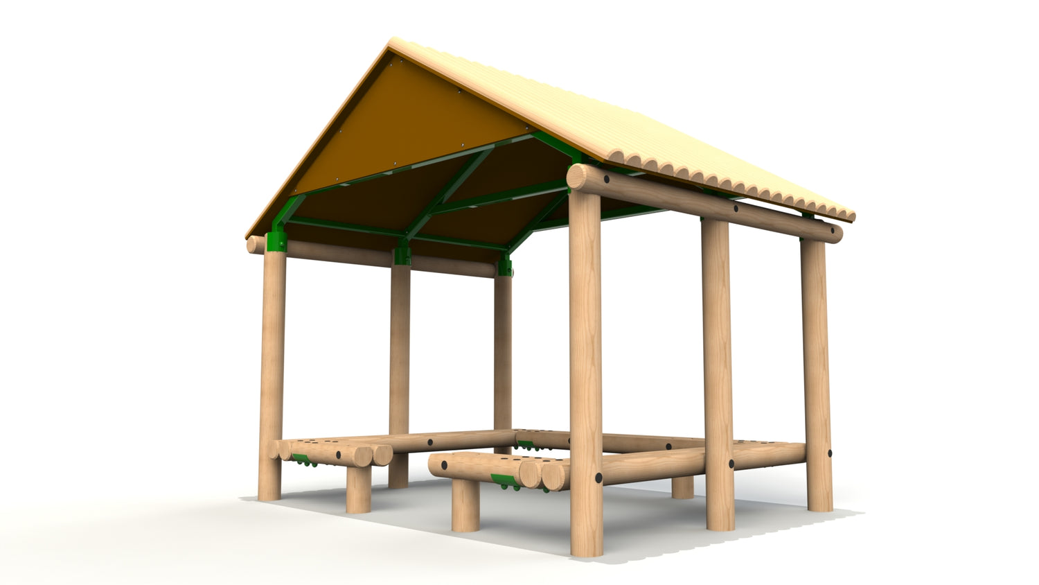 3.0 x 2.4m Shelter With Seats