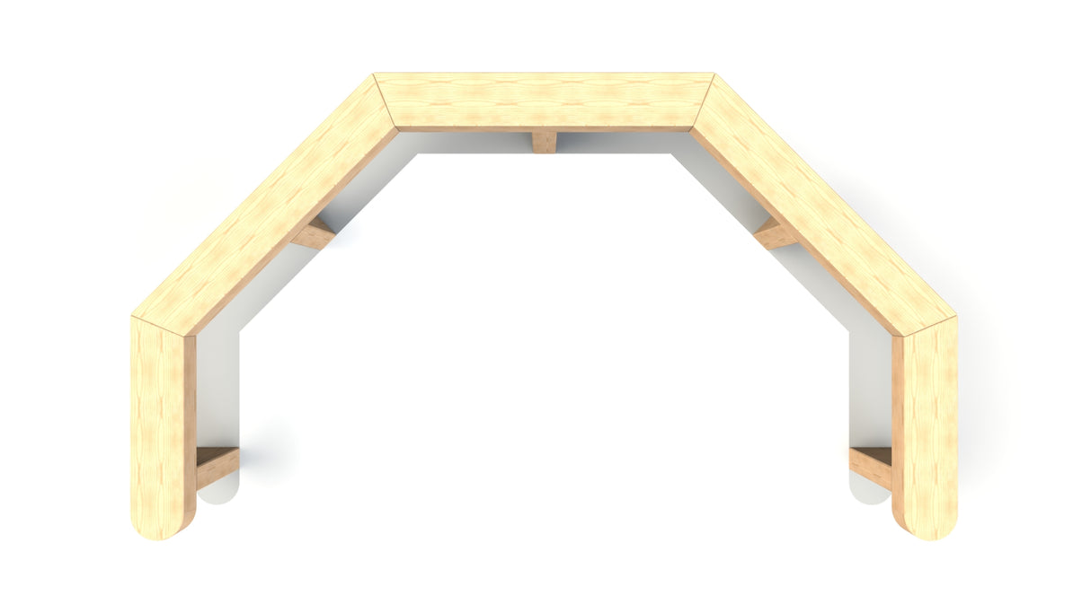 3m Half Octagonal Seat