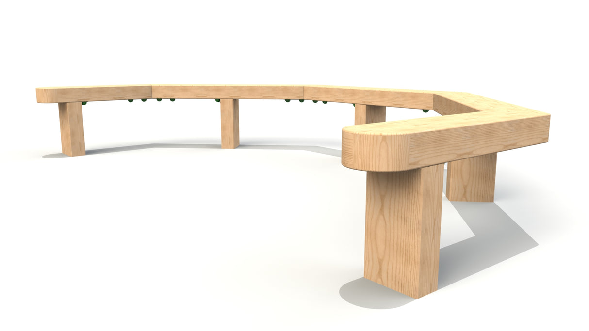 3m Half Octagonal Seat