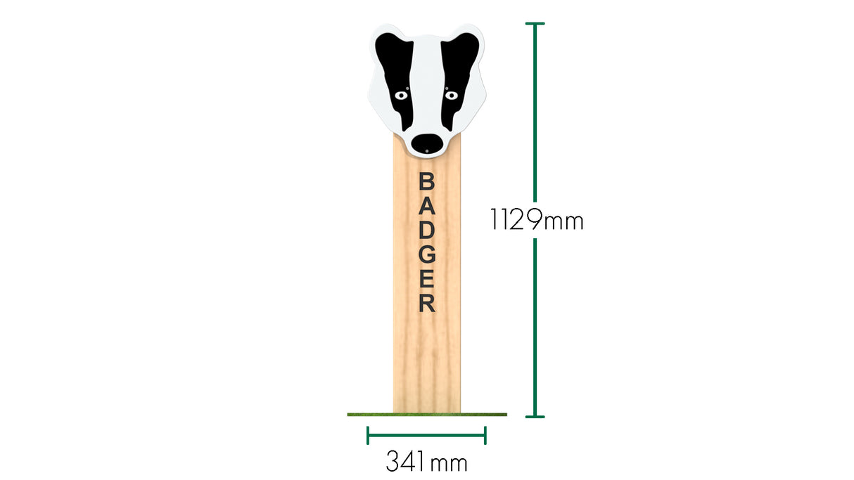 Badger Animal Post
