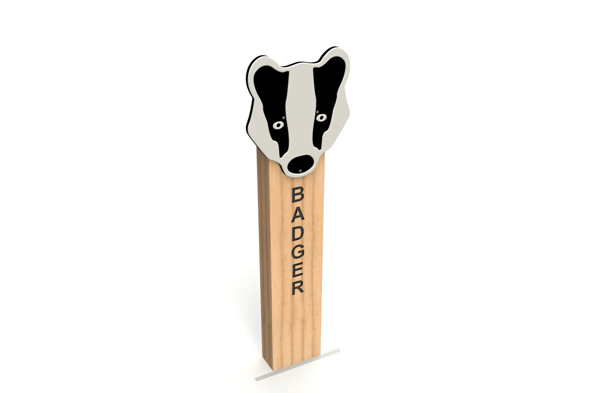 Badger Animal Post