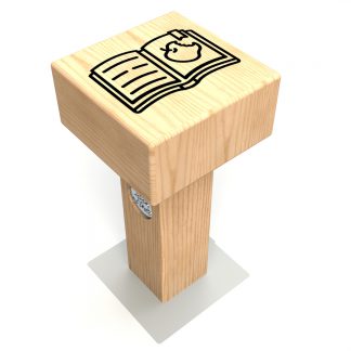 Book Button Stool
