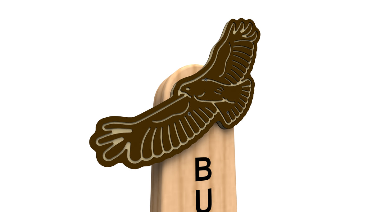 Buzzard Animal Post