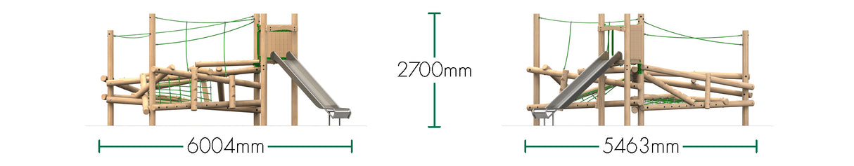 Clamber Stack 3 with Slide