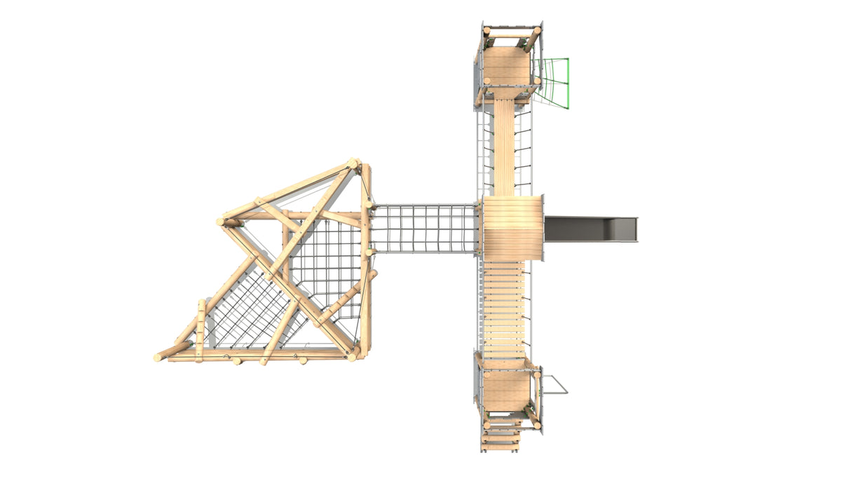 Clamber Tower 3 Triple Deck Castle