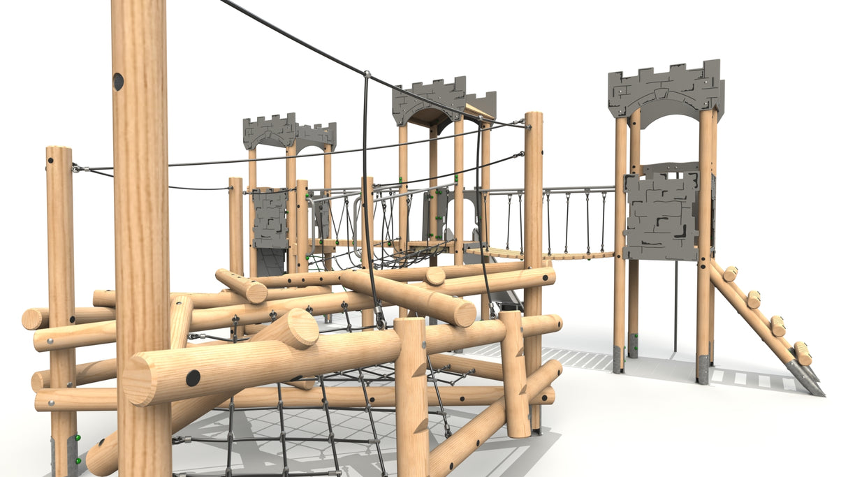 Clamber Tower 3 Triple Deck Castle