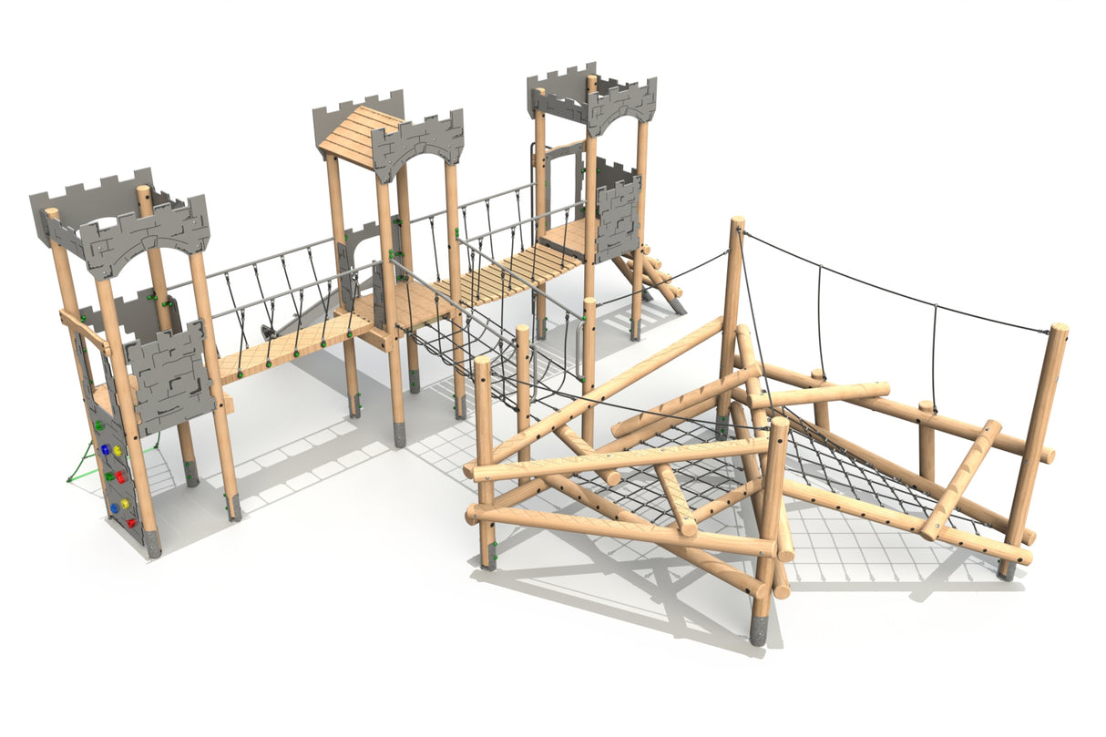 Clamber Tower 3 Triple Deck Castle