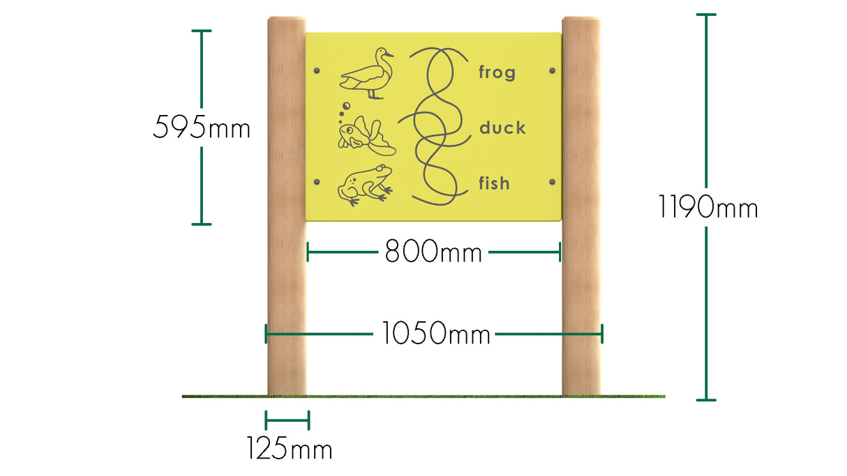 Duck, Fish, Frog Panel