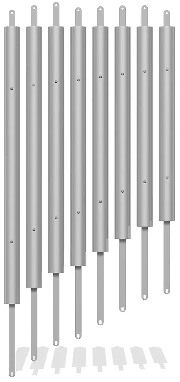 76mm Tube Chimes (set of 8) with Straps