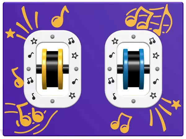 Spin Maracas Musical Play Panel