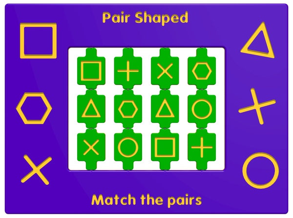 Pair Shaped Play Panel