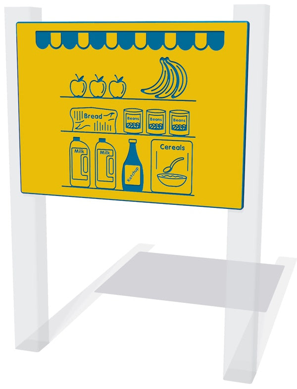 Grocers Shop Shelves Play Panel