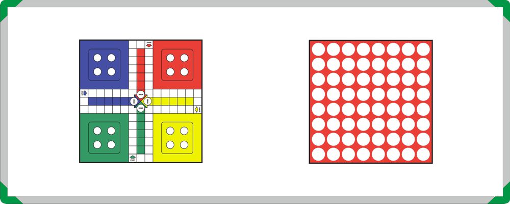 Gameboard Top Kit - Ludo with 4 in a Row