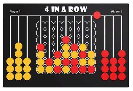 Giant 4 in a Row Game Play Panel
