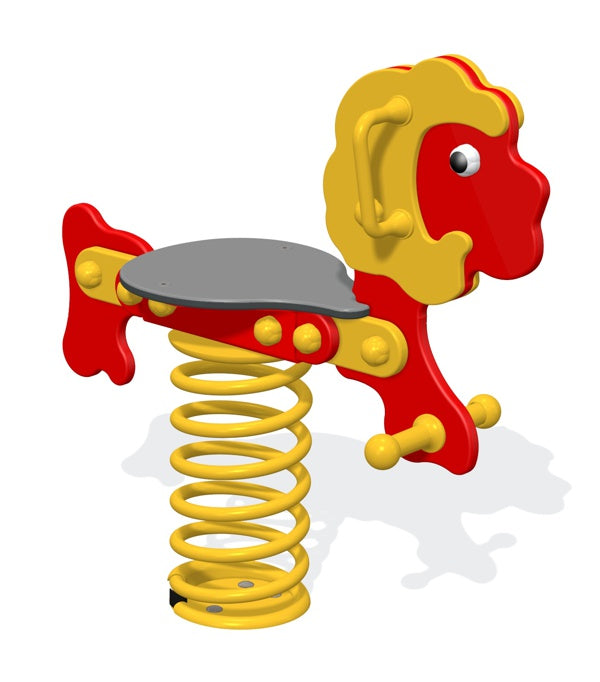 Sit-On Lion Spring Rocker