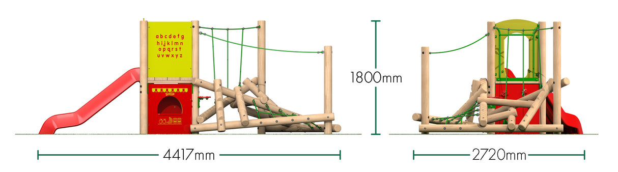 Clamber Stack Midi with Slide
