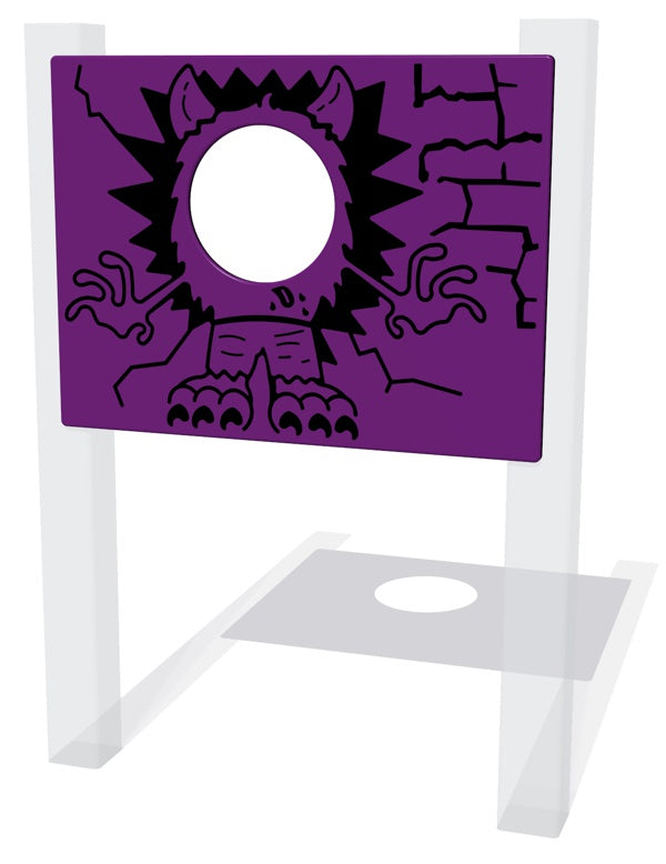 Monster Head Through Play Panel