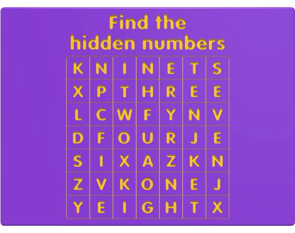 Number Search Play Panel