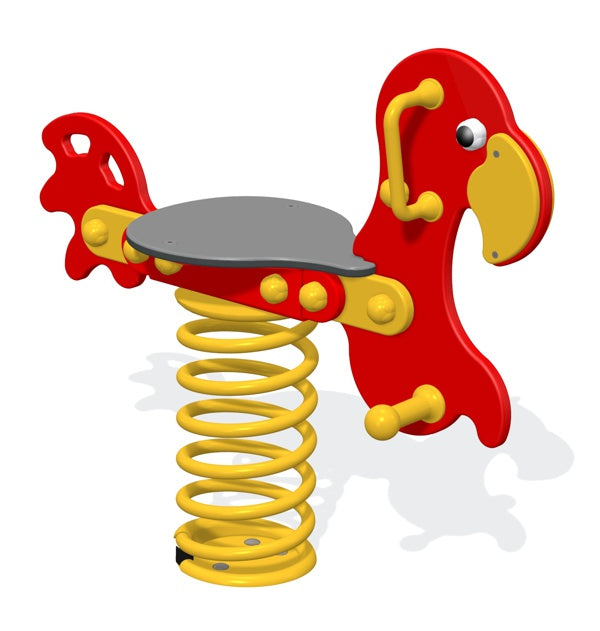 Sit-On Parrot Spring Rocker