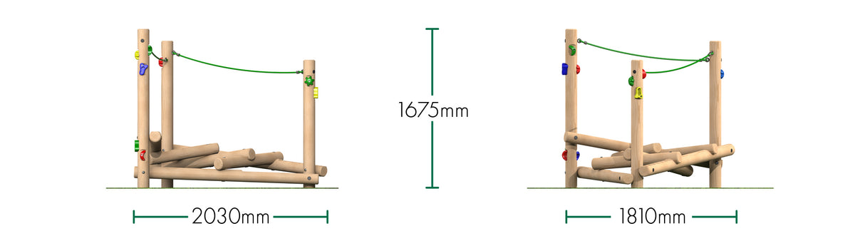 Clamber Stack Piccolo With Ropes