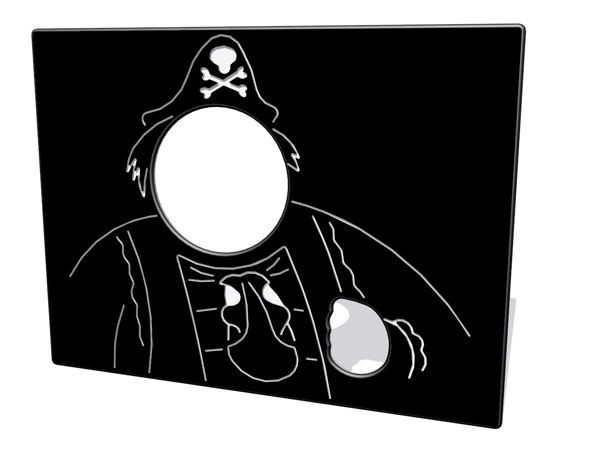 Pirate Head Through Play Panel