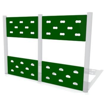 Plain Split-Traverse Wall (4 Panel Set)