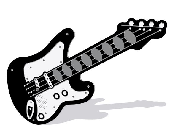 PlayTronic Bass Guitar Panel Insert