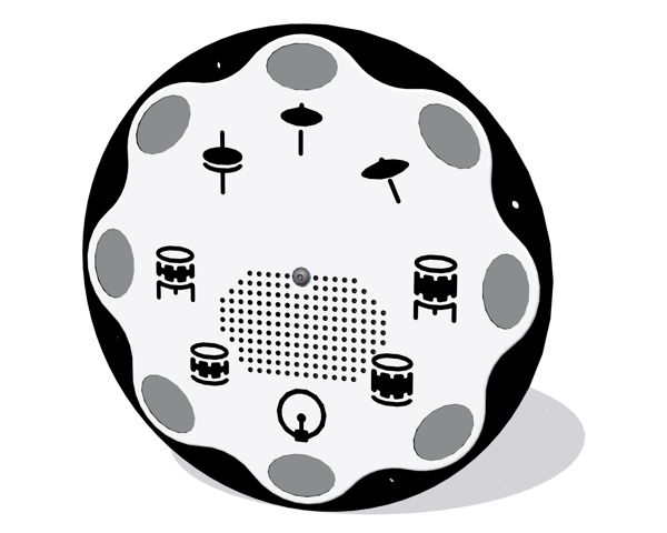 PlayTronic Drum Kit Panel Insert