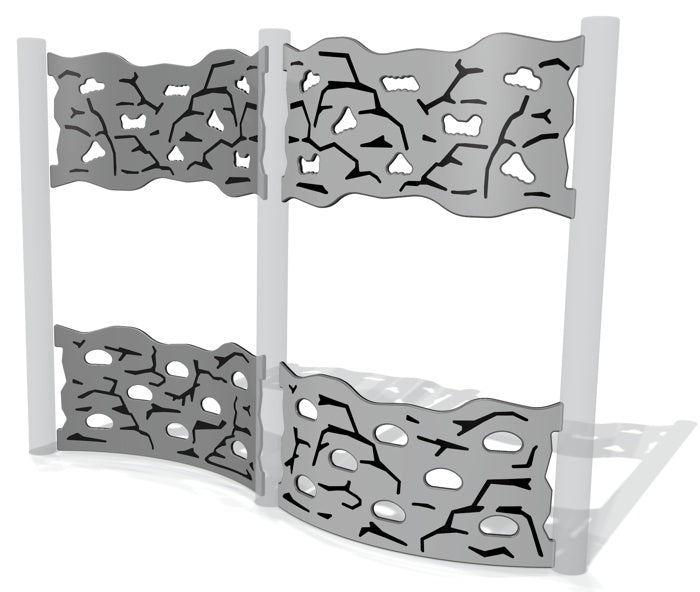 Rock Face-Split Traverse Wall (4 Panel Set)