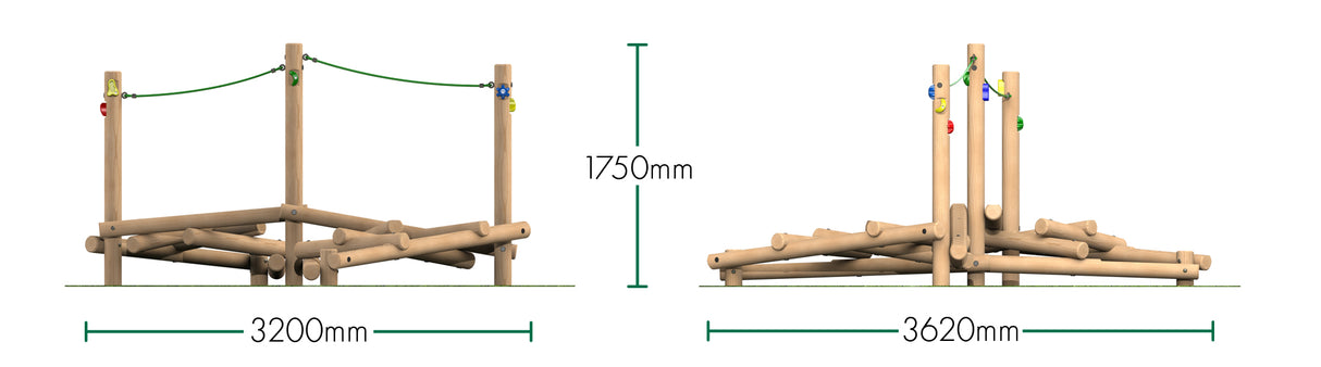 Clamber Stack Sorella With Ropes