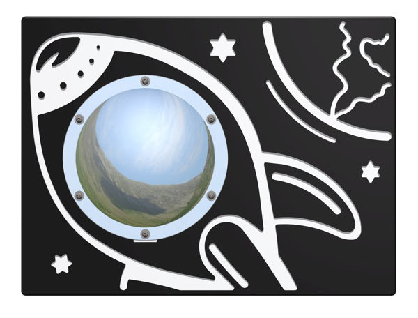 Space Rocket Play Panel Clear Dome
