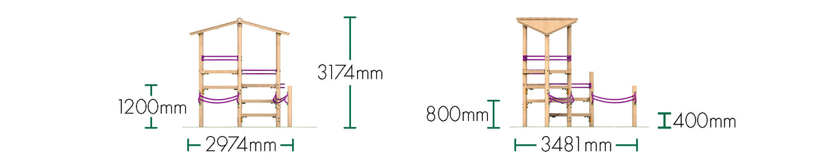 Teen Tower With Buddy Bars
