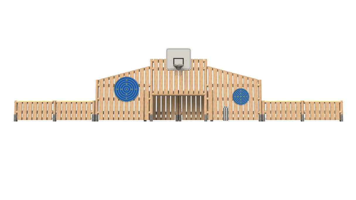 Timber Multi Activity Goal with Kick Panels