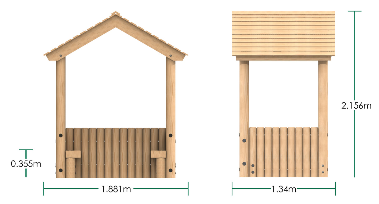 Toddler Shelter with 3 Sides