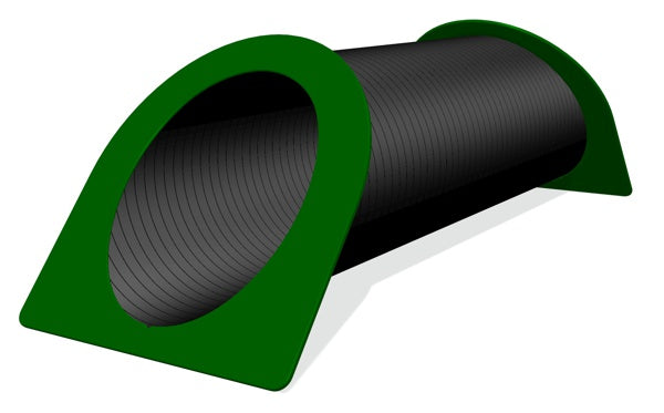 Underground Tunnel with Angled Entry Panels - 3m