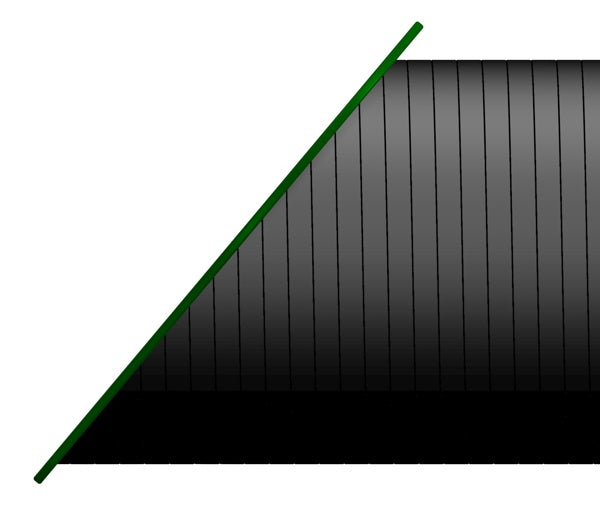 Underground Tunnel with Angled Entry Panels - 6m