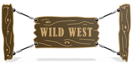 Wild West Rope Sign Play Panel