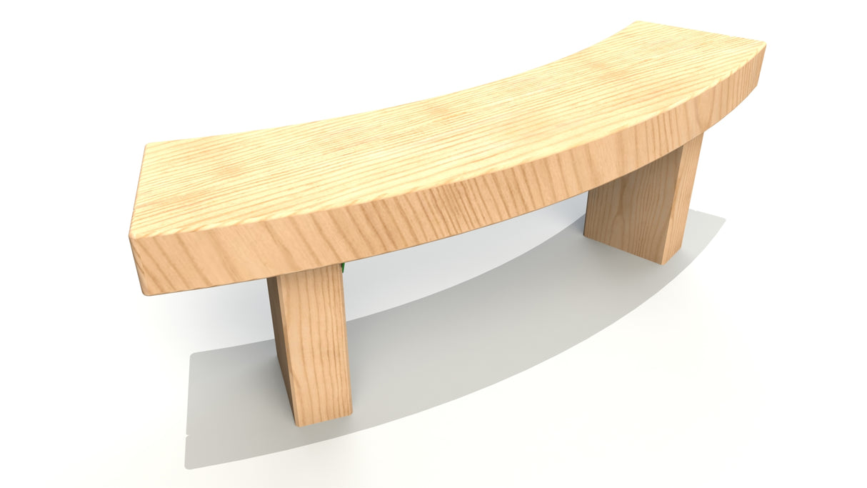 1.3m Curved Bench