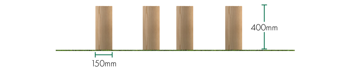 150mm Stepping Logs (set of 4)
