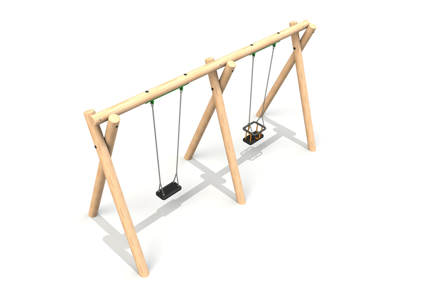 1 Flat & 1 Cradle Seat (2.4m)