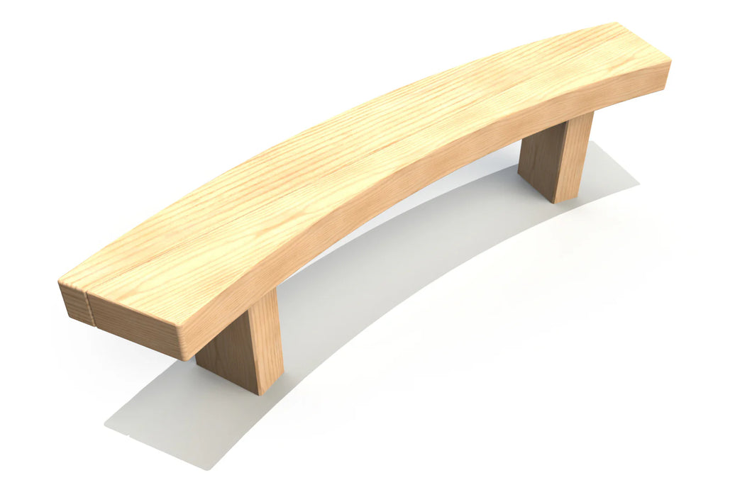 1.3m Curved Bench (Engraved)